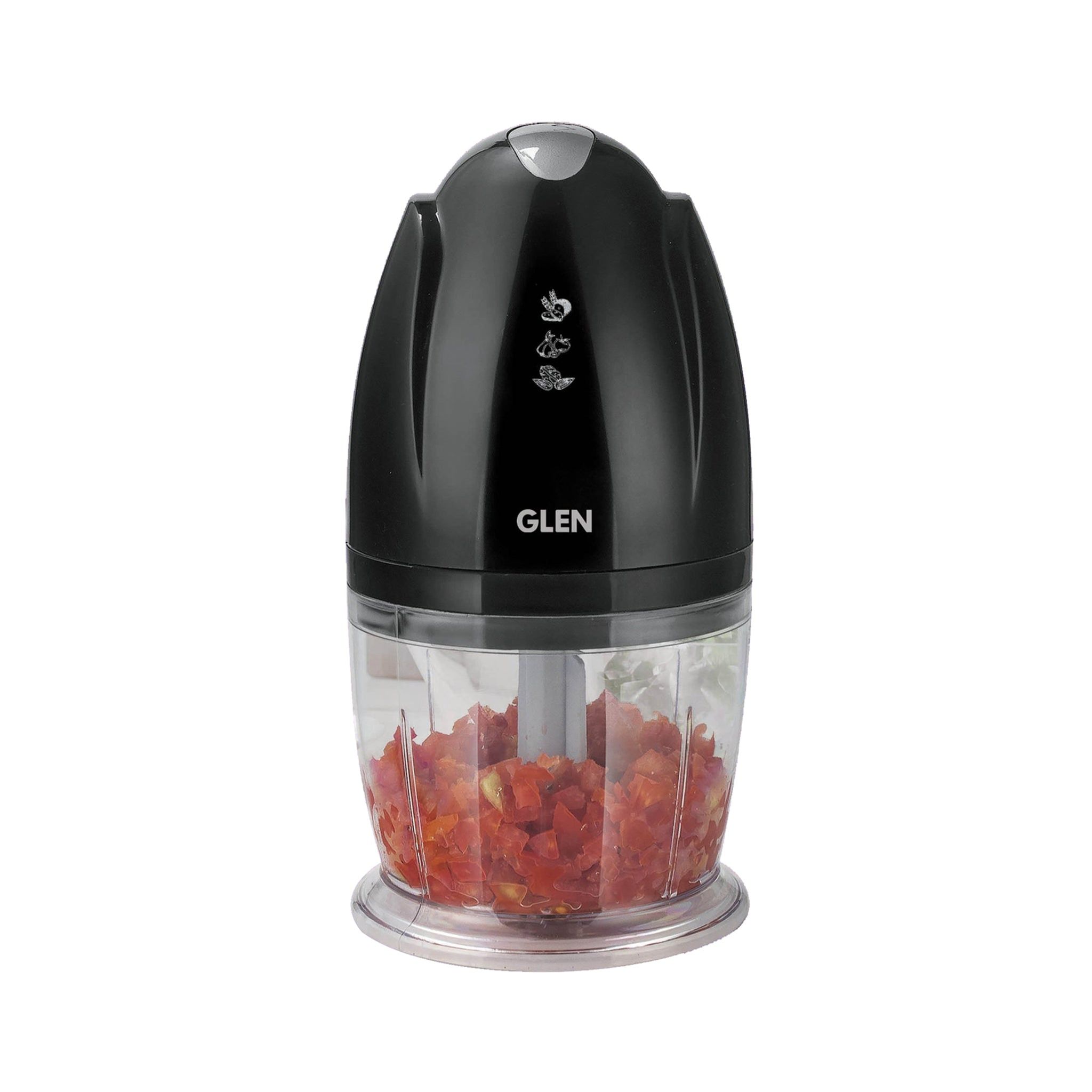 Electric Vegetable Chopper, Whisking Disc Chops Nuts  0.4 Litres Bowl, 200W - Black (4041BL)