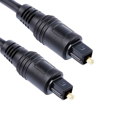 Optical Audio Cable - Toslink Cable Fiber Optic Cable For Home Theater, Sound Bar, TV, PS4, Xbox, Playstation & More (1.5m)