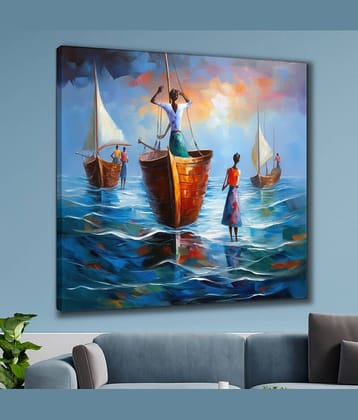 Saf Abstract Painting With Frame