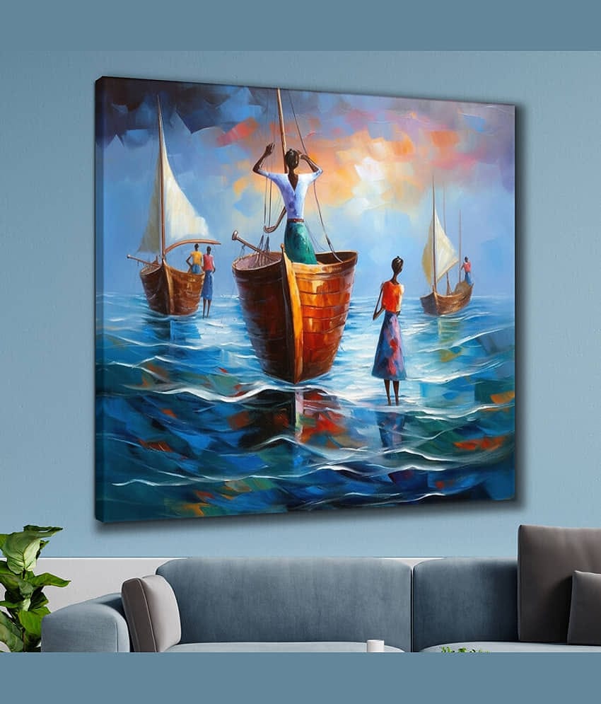Saf Abstract Painting With Frame