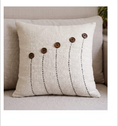 Nature Craaft Home Decor Hand Embroidered Cotton Cushion Cover