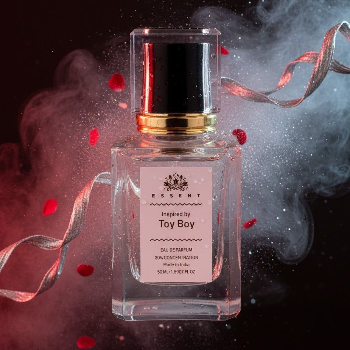 Essent Perfumes Toy Boy Eau de Parfum (EDP) – Spicy Rose Woody Musky Long Lasting Perfume – Men’s Fragrance