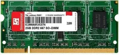 Simmtronics 2GB DDR2 Ram for Laptop 667 Mhz Simmtronics 2GB DDR2 Ram for Laptop 667 Mhz