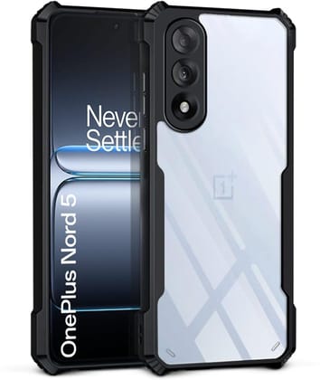 PLUGTECH Slim Shockproof Case | Matte Black Soft | Drop Protection | Precise Cutouts | Premium Mobile Cover for oneplus nord 5