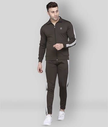 PRAUME - Black Polyester Regular Fit Solid Men's Sports Tracksuit ( Pack of 1 )