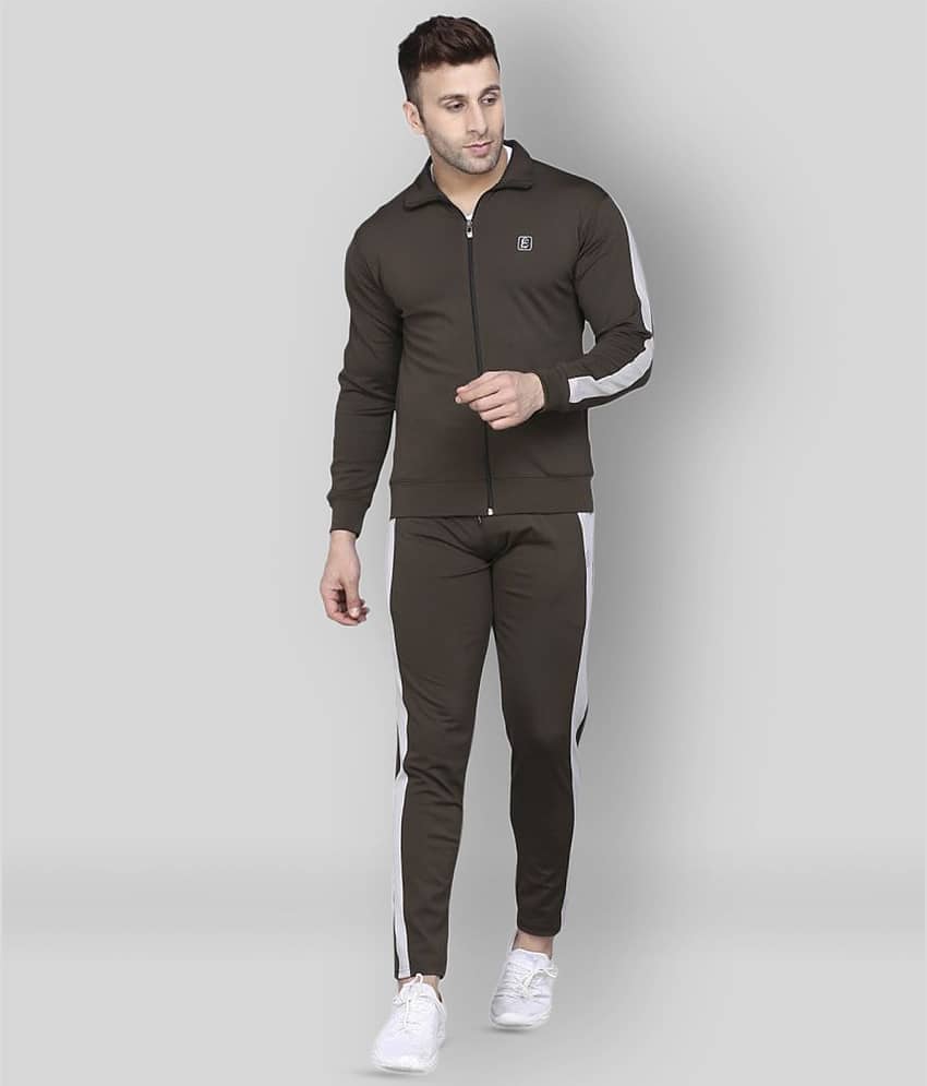 PRAUME - Black Polyester Regular Fit Solid Men's Sports Tracksuit ( Pack of 1 )