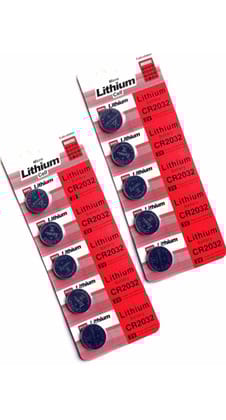Micro Lithium Cell CR2032 3V Coin Battery Suitable for use in keyfobs Scales wearables and Medical Devices
