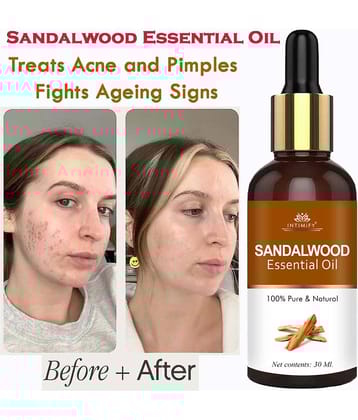Intimify Sandalwood Essential Oil, Acne Removal Face Oil, Anti Acne Face Oil, Anti Wrinkle, 30 Ml
