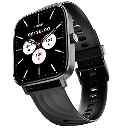 Noise Newly Launched Quad Call 1.81" Display, Bluetooth Calling Smart Watch, AI Voice Assistance, 160+Hrs Battery Life, Metallic Build, in-Built Games, 100 Sports Modes, 100+ Watch Faces (Jet Black) Noise Newly Launched Quad Call 1.81" Display, Bluetooth