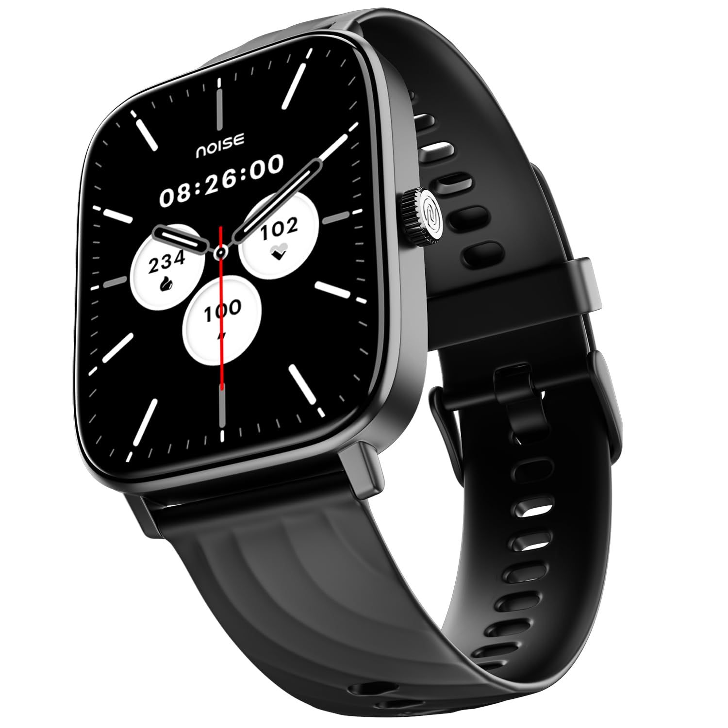 Noise Newly Launched Quad Call 1.81" Display, Bluetooth Calling Smart Watch, AI Voice Assistance, 160+Hrs Battery Life, Metallic Build, in-Built Games, 100 Sports Modes, 100+ Watch Faces (Jet Black) Noise Newly Launched Quad Call 1.81" Display, Bluetooth