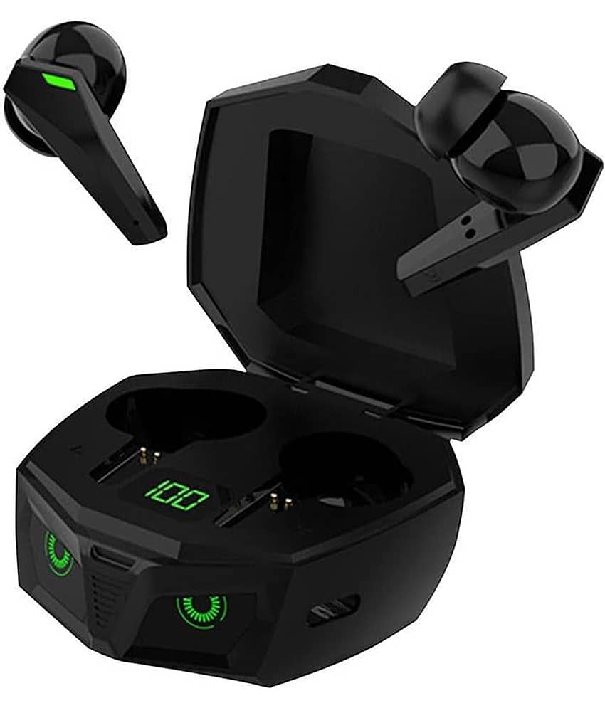 Life Like Owl Eye Breathing Light Gaming Bluetooth  Earbuds Earphones With Mic