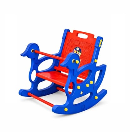 Kids Plastic Baby Rocker Chair with Duck Design | Sturdy Indoor Rocking Toy with Handle & Backrest | Safe & Durable Toddler Rocker for Boys & Girls (Duck Small, Blue) Kids Plastic Baby Rocker Chair with Duck Design | Sturdy Indoor Rocking Toy with Handle & Backrest | Safe & Durable Toddler Rocker for Boys & Girls (Duck Small, Blue)
