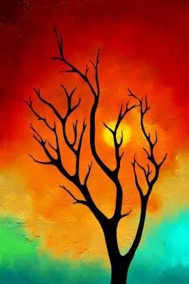 simonart and printing canvas painting