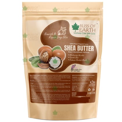 Bliss of Earth Organic Ivory Shea Butter 1kg For Skin Raw & Unrefined African, Great For Face, Skin, Body, Lips, DIY products Bliss of Earth Organic Ivory Shea Butter 1kg For Skin Raw & Unrefined African, Great For Face, Skin, Body, Lips, DIY products - 