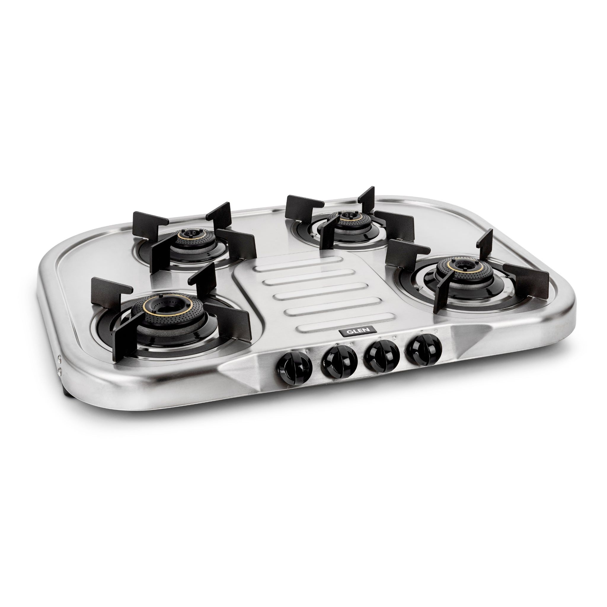 4 Burner Ultra Slim Stainless Steel Gas Stove Extra Wide 1 High Flame 3 Brass Burner - CT1047USDTSS