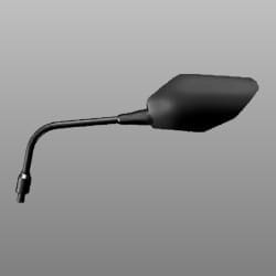 Hero Genuine Mirror Assembly Left Back for Xtreme 125 | Xpulse 200T | Xtreme 200 | Clear Rear View | Precise OEM Fit | High Durability | Reliable Performance - 88120AABA000S
