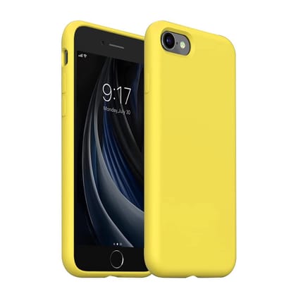 LIRAMARK Liquid Silicone Soft Back Cover Case for Apple iPhone SE 2022/2020/8/7