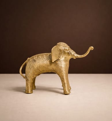 Handcrafted Bhareva Bell Metal Elephant Figurine – Tribal Heritage Decorative Showpiece Handcrafted Bhareva Bell Metal Elephant Figurine – Tribal Heritage Decorative Showpiece