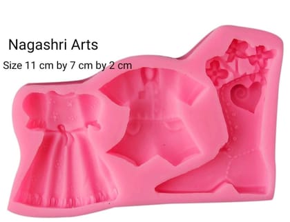 Silicon Mould -  Clothes & Boots - Design 17