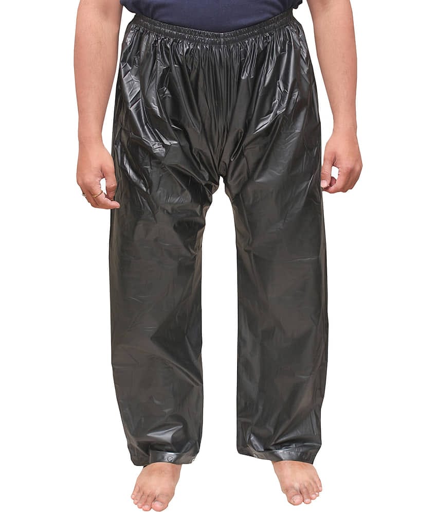 Goodluck Polyester Raincoat Set - Black