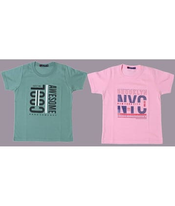 NEUVIN Pack of 1 Boys Cotton T-Shirt ( Multi Color )