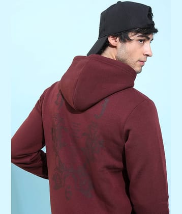 Highlander Polyester Round Neck Men's Sweatshirt - Burgundy ( Pack of 1 )