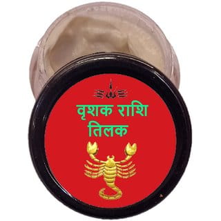 Chandan Tilak For Vrishak Rashi People