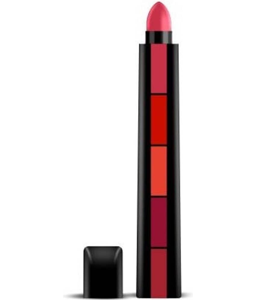 Kiss Beauty 5 Step Lipstick 5 In 1 Creme Lipstick Red 20 g