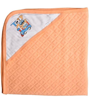 CATCUB Orange Polyester Towel cum blanket ( 72 cm × 72 cm 1 pcs )