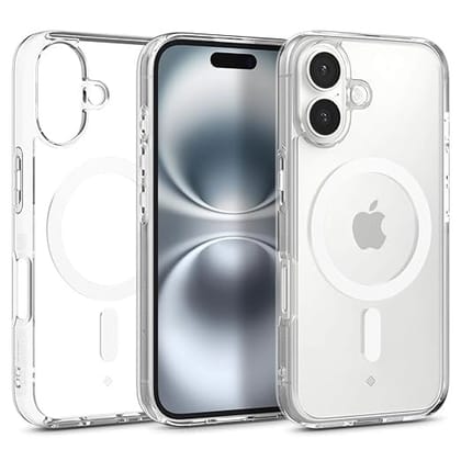 iPhone 16 Clear Magnetic Case, Slim Shockproof Transparent TPU Bumper | Scratch-Resistant & Anti-Yellowing | Wireless Charging Ready