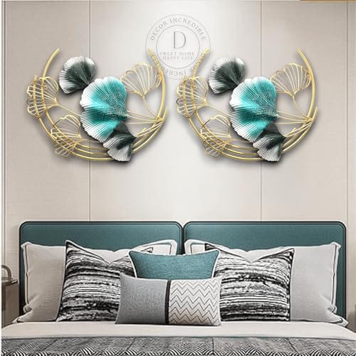 Decor Home Interior Decoration Hanging Ginkgo Ornaments Moon Cut Ring Flower Stylish Wall Decor For Bedroom Living