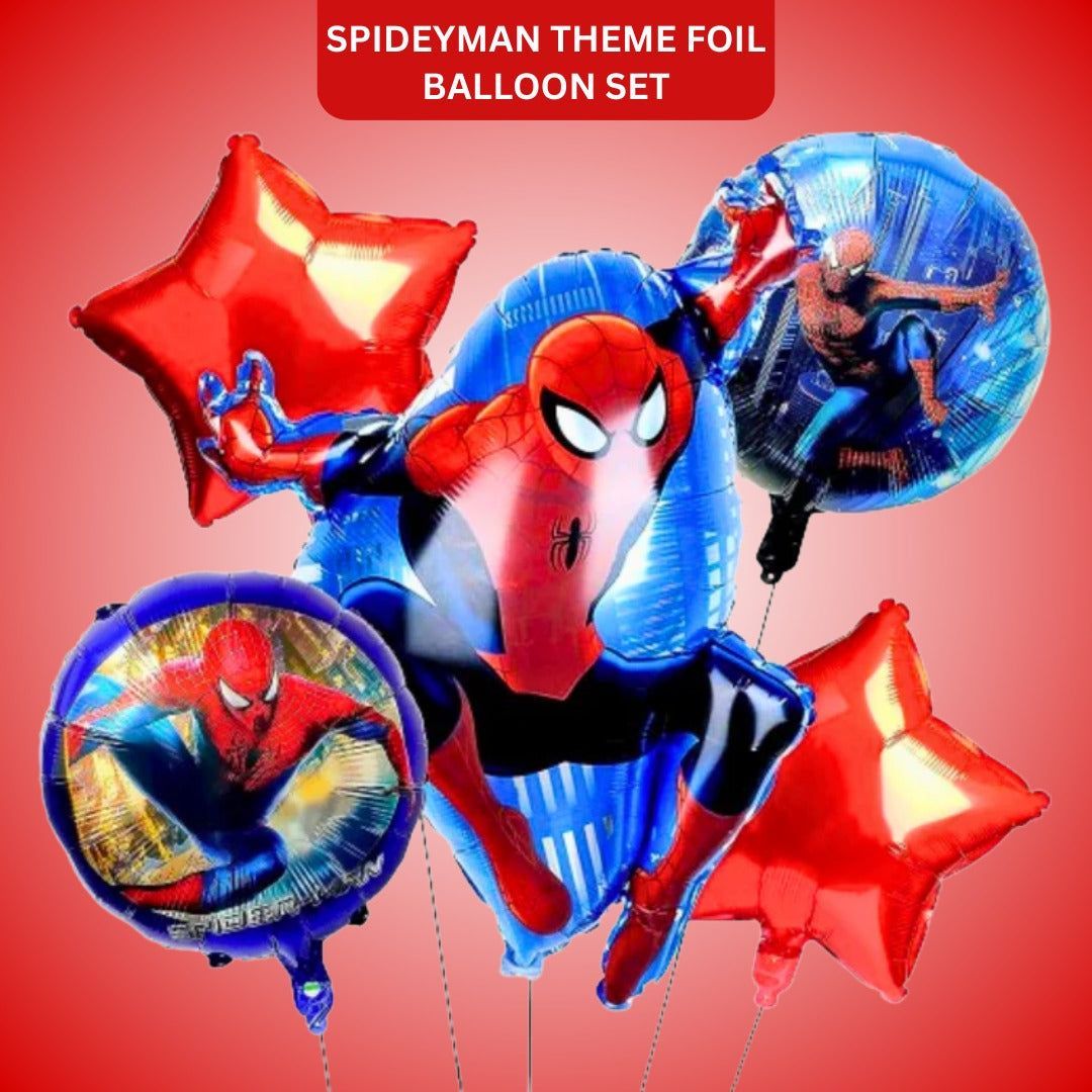 The Amazing Spiderman Helium Balloon Set of 5