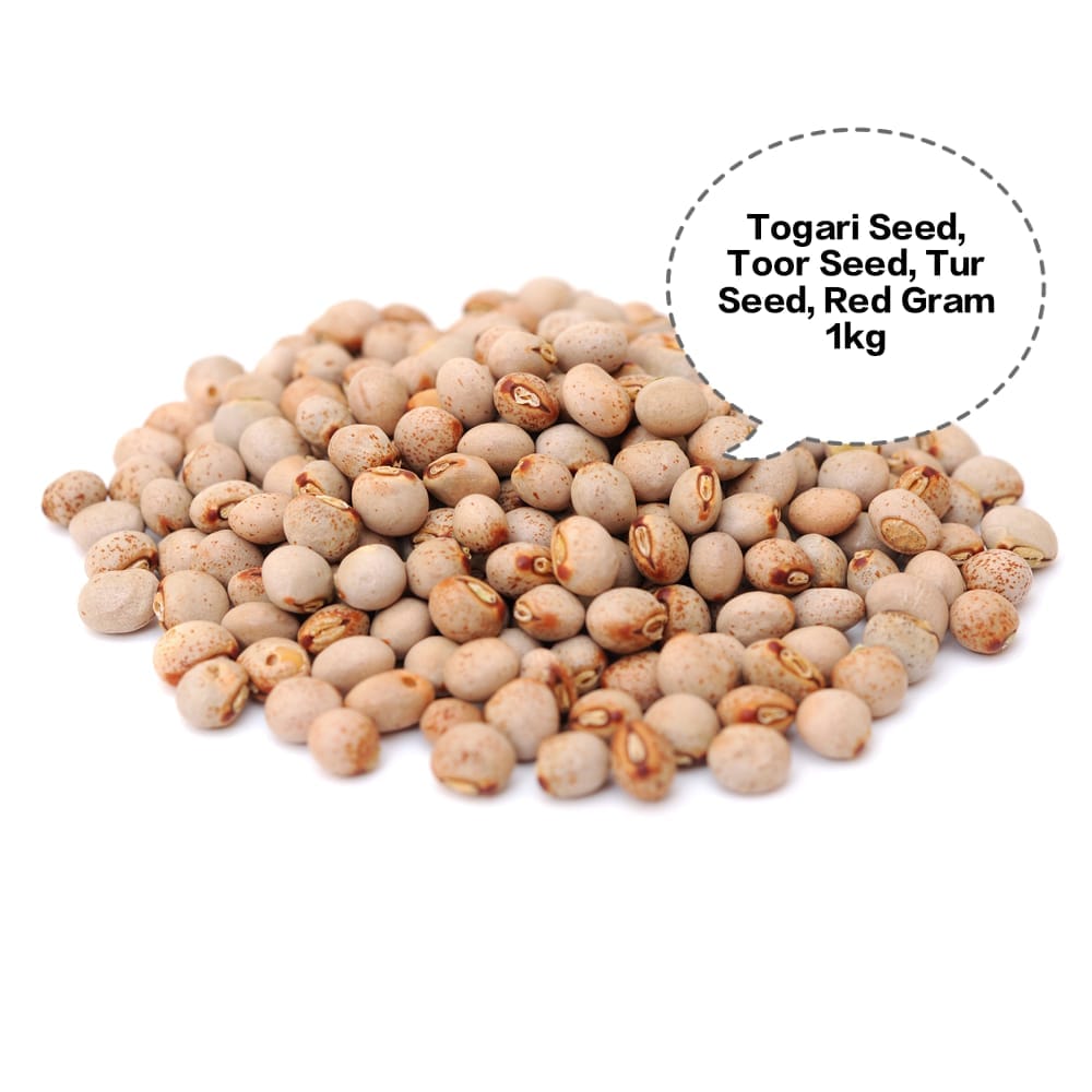 Togari Seed, Toor Seed, Tur Seed, Red Gram Seed, Pigeon Pea Seed 1kg