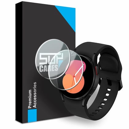 SupCares Military-Grade Gorilla Tempered Glass Screen Protector for Samsung Galaxy Watch 8, 7, 6, 5, 4 and Galaxy Watch FE (40 mm) With Installation Kit | Transparent | Pack of 2 SupCares Military-Grade Gorilla Tempered Glass Screen Protector for Samsung