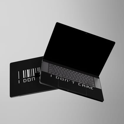 I Don't Care Laptop Skins