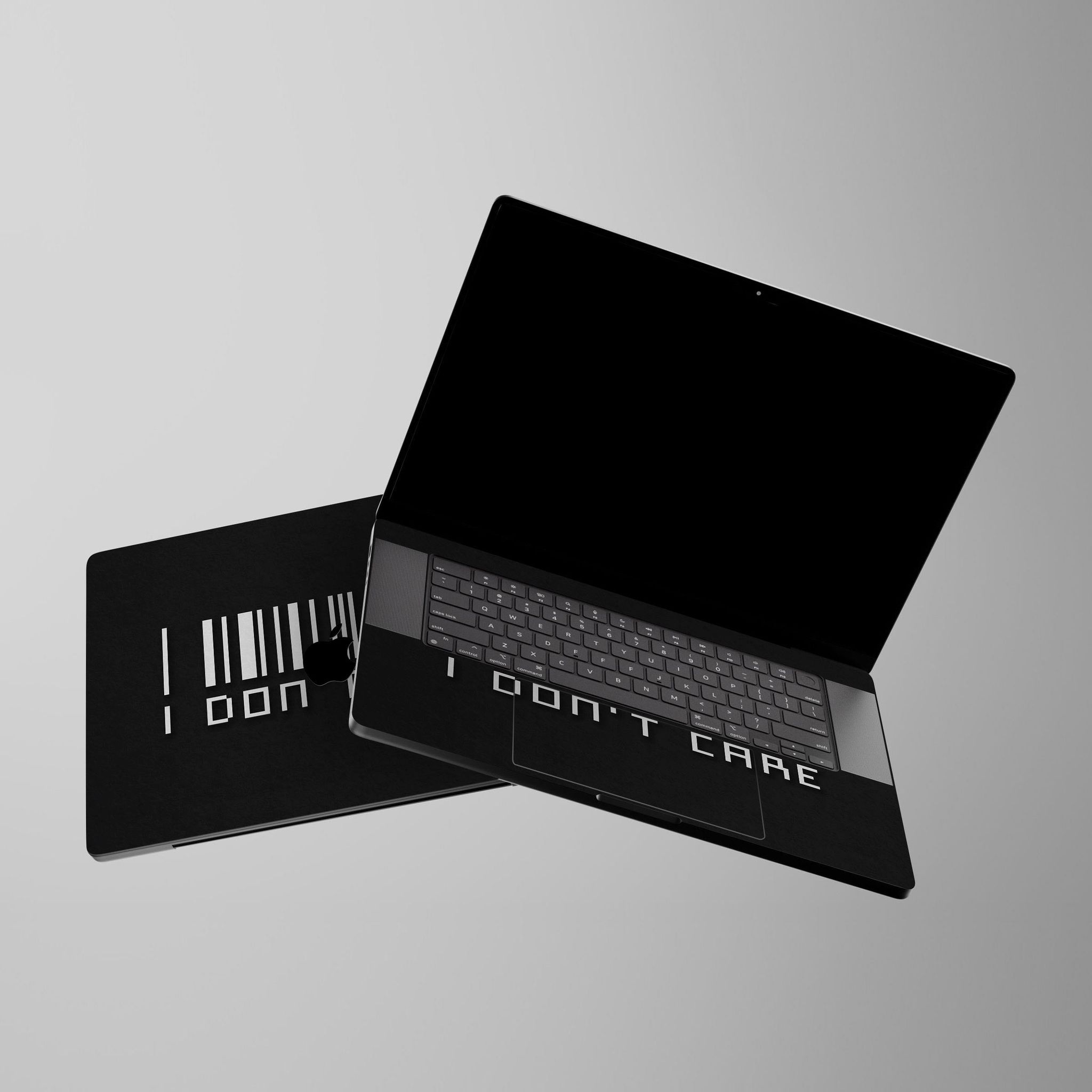 I Don't Care Laptop Skins