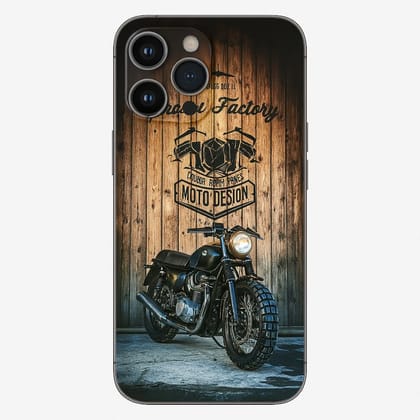Vintage Bike Printed Back Lamination for iPhone  Moto Design Edition iPhone 16 PRO MAX