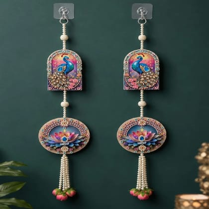 Handmade Lotus Peacock Wall Art Decor
