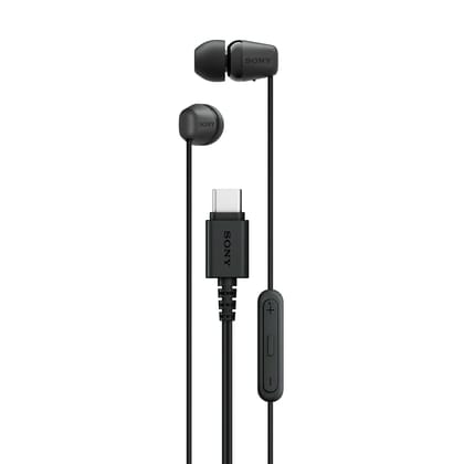 Sony IER-EX15C Wired in Ear Type C Headphones, in-Line Remote for Volume & Mute Function with Mic, Tangle Free Serration Wire, Compatible with USB-C Devices, High Sound Quality (Black) Sony IER-EX15C Wired in Ear Type C Headphones, in-Line Remote for Volume & Mute Function with Mic, Tangle Free Serration Wire, Compatible with USB-C Devices, High Sound Quality (Black)
