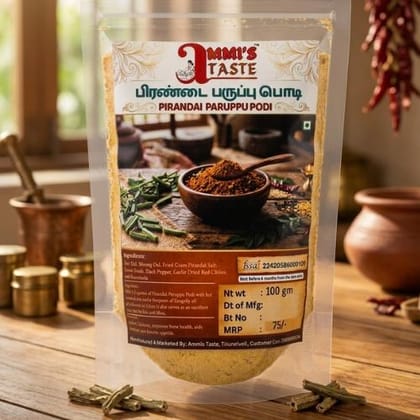 PIRANDAI PARUPU PODI 100gm