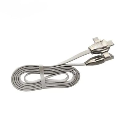 USB A to Micro USB + Lightning + Type-C , 3-in-1 USB Charging Cable | Fast Charging & Data Sync Cable