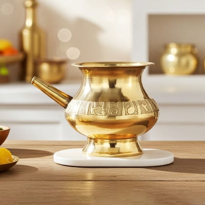 Brass Karwa Lota, 140 ML (ZMAS310 B)
