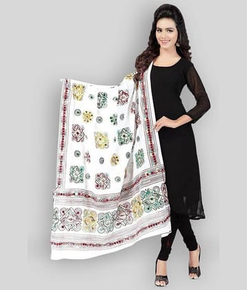 Raj White Cotton Dupatta