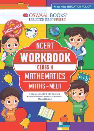 Oswaal Ncert WorkBook Mathematics Maths-mela class 4 with latest examination syllabus 2025 march by cbse [Paperback] oswaal