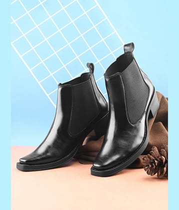 Sir Corbett Black Men's Chelsea Boots