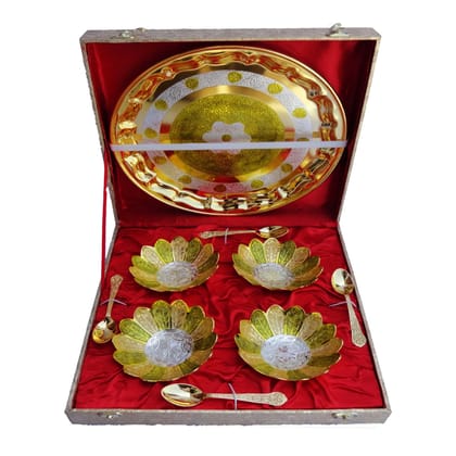 Brass Kamal Bowl Set Of 9 Pcs (BMAS237 A)