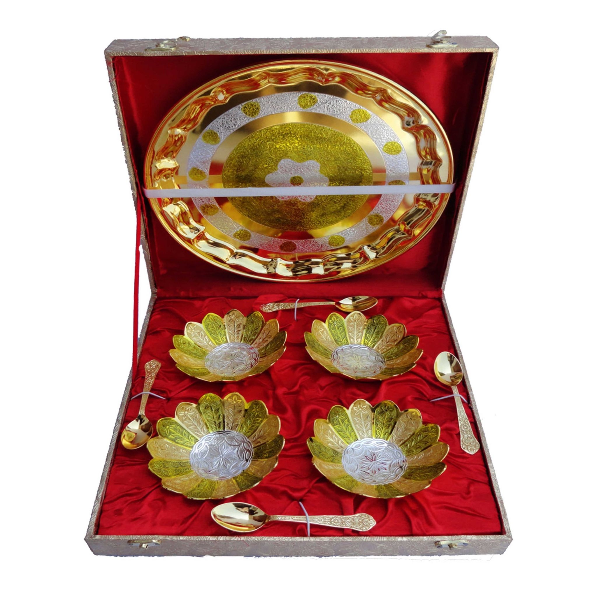 Brass Kamal Bowl Set Of 9 Pcs (BMAS237 A)