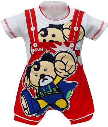 Zadmus Unisex for Baby Cotton Bodysuit ( Red )