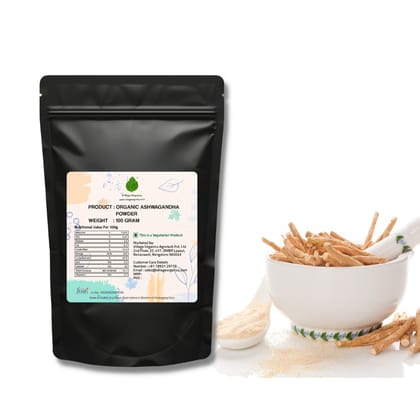 Organic Ashwagandha Powder (Withania somnifera)- 100g