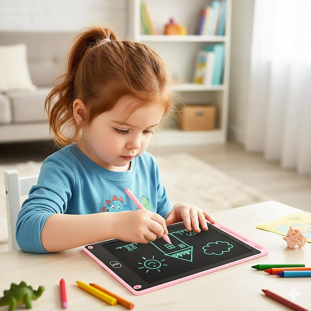 Electronic Magic Slate Crafty Kidse Writing Tablet for Kids (Multicolor), (Pack of 1)